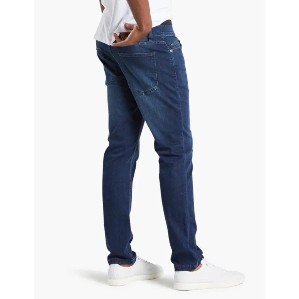 MUGSY 'Fultons' Means Jeans Size 42/32 Blue Dark Wash Stretch Denim Classic Fit